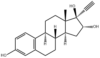 17-乙炔基雌三醇, 4717-40-2, 结构式