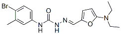 Hydrazinecarboxamide,  N-(4-bromo-3-methylphenyl)-2-[[5-(diethylamino)-2-furanyl]methylene]- Structure