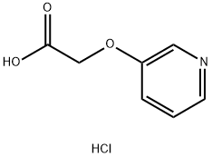 (PYRIDIN-3-YLOXY)-ACETIC ACID HYDROCHLORIDE Structure