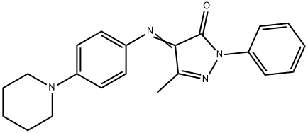 3-Methyl-1-phenyl-4-[(p-piperidinophenyl)imino]-2-pyrazolin-5-one|