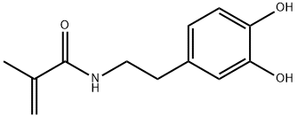 2-Propenamide, N-[2-(3,4-dihydroxyphenyl)ethyl]-2-methyl- (9CI) Structure