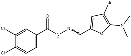 벤조산,3,4-디클로로-,[[4-브로모-5-(디메틸아미노)-2-푸라닐]메틸렌]히드라지드(9CI)