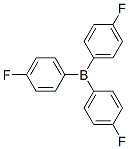 トリス(4-フルオロフェニル)ボラン 化学構造式