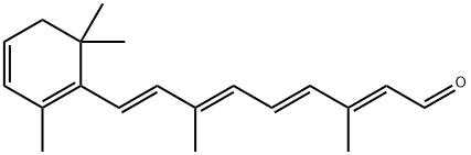 3-脱氢视黄醛, 472-87-7, 结构式