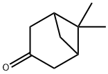 6,6-Dimethylbicyclo[3.1.1]heptan-3-one, 4722-54-7, 结构式