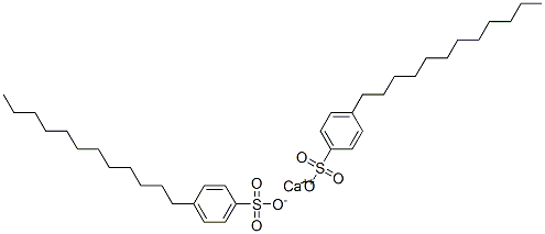 ビス(4-ドデシルベンゼンスルホン酸)カルシウム 化学構造式