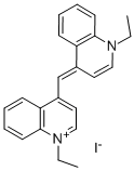 1,1'-DIETHYL-4,4'-CYANINE IODIDE Structure
