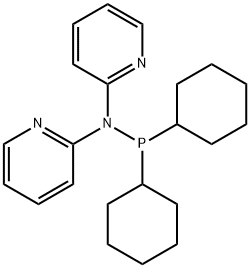 DI-(2-PYRIDYL)(DICYCLOHEXYLPHOSPHINO)AMINE Struktur