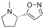 Isoxazole, 5-[(2S)-1-methyl-2-pyrrolidinyl]- (9CI) Structure