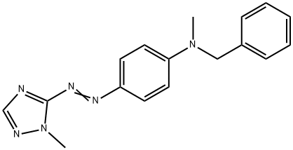N-Methyl-N-[4-(1-methyl-1H-1,2,4-triazole-5-ylazo)phenyl]benzenemethanamine|