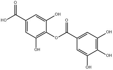 3,5-dihydroxy-4-[(3,4,5-trihydroxybenzoyl)oxy]benzoic acid Structure