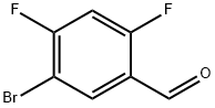 5-ブロモ-2,4-ジフルオロベンズアルデヒド 化学構造式
