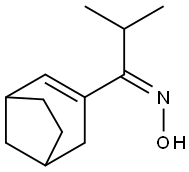 1-Propanone,1-bicyclo[3.2.1]oct-2-en-3-yl-2-methyl-,oxime(9CI) 化学構造式