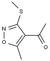 Ethanone, 1-[5-methyl-3-(methylthio)-4-isoxazolyl]- (9CI) 化学構造式