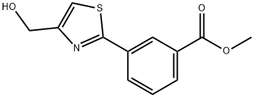 3-[4-(羟甲基)噻唑-2-基]苯甲酸甲酯 结构式