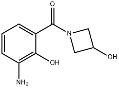 (3-aMino-2-hydroxyphenyl)(3-hydroxyazetidin-1-yl)Methanone 化学構造式