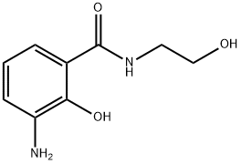 3-氨基-2-羟基-N-(2-羟基乙基)苯甲酰胺 结构式