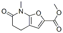 Furo[2,3-b]pyridine-2-carboxylic  acid,  4,5,6,7-tetrahydro-7-methyl-6-oxo-,  methyl  ester Structure