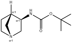 Carbamic acid, (1R,3R,4S)-1-azabicyclo[2.2.1]hept-3-yl-, 1,1-dimethylethyl Struktur