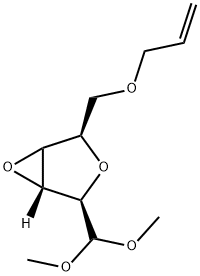 2,5:3,4-二脱水-6-O-2-丙烯基-L-塔洛糖二甲基缩醛,473796-96-2,结构式