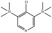 Pyridine, 4-chloro-3,5-bis(trimethylsilyl)- (9CI) 化学構造式