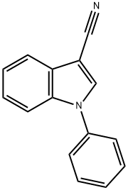 1-phenyl-3-cyanoindole 结构式