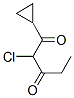 1,3-Pentanedione, 2-chloro-1-cyclopropyl- (9CI) 化学構造式