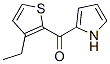 Methanone, (3-ethyl-2-thienyl)-1H-pyrrol-2-yl- (9CI) 化学構造式