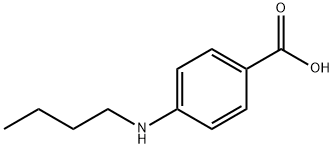 4-(丁氨基)苯甲酸, 4740-24-3, 结构式