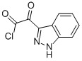 1H-Indazole-3-acetyl chloride, alpha-oxo- (9CI) 化学構造式