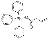 トリフェニル[(2-プロペニルスルフィニル)オキシ]プルンバン 化学構造式