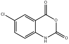 6-クロロ-4H-3,1-ベンゾオキサジン-2(1H),4-ジオン 化学構造式