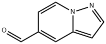 ピラゾロ[1,5-A]ピリジン-5-カルブアルデヒド 化学構造式