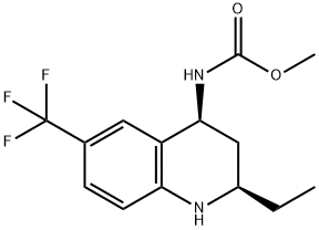 METHYL [2-ETHYL-6-(TRIFLUOROMETHYL)-1,2,3,4-TETRAHYDROQUINOLIN-4-YL]CARBAMATE Structure