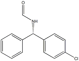 N-[(S)-^A-(4-氯苯基)苄基]甲酰胺 结构式