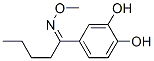 1-Pentanone, 1-(3,4-dihydroxyphenyl)-, O-methyloxime (9CI),474668-86-5,结构式