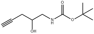 Carbamic acid, (2-hydroxy-4-pentynyl)-, 1,1-dimethylethyl ester (9CI) 化学構造式