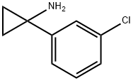 1-(3-クロロフェニル)シクロプロパン-1-アミン塩酸塩  化学構造式