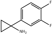 Cyclopropanamine, 1-(3,4-difluorophenyl)- Structure