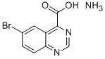 4-Quinazolinecarboxylic acid, 6-bromo-, ammonium salt Structure