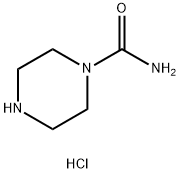 ピペラジン-1-カルボン酸アミド塩酸塩 化学構造式