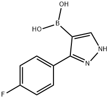 [3-(4-FLUOROPHENYL)-1H-PYRAZOL-4-YL]BORONIC ACID Structure