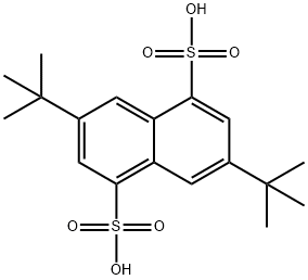 3,7-di-tert-butylnaphthalene-1,5-disulphonic acid 化学構造式