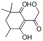 3-羟基-2-(2-羟基乙酰基)-4,6,6-三甲基-2-环己烯酮 结构式