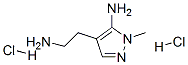 1H-Pyrazole-4-ethanamine,5-amino-1-methyl-,dihydrochloride(9CI) 结构式