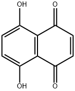 5,8-Dihydroxy-1,4-naphthoquinone Struktur