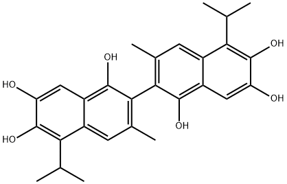 [2,2'-Binaphthalene]-1,1',6,6',7,7'-hexol, 3,3'-diMethyl-5,5'-bis(1-Methylethyl)-|5,5-二异丙基-3,3-二甲基-[2,2-BI萘]-1,1,6,6,7,7-己醇