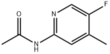 2-ACETAMIDO-5-FLUORO-4-PICOLINE Structure