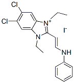 5,6-dichloro-1,3-diethyl-2-[2-(phenylamino)vinyl]-1H-benzimidazolium iodide|