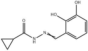 Cyclopropanecarboxylic acid, [(2,3-dihydroxyphenyl)methylene]hydrazide (9CI) Structure